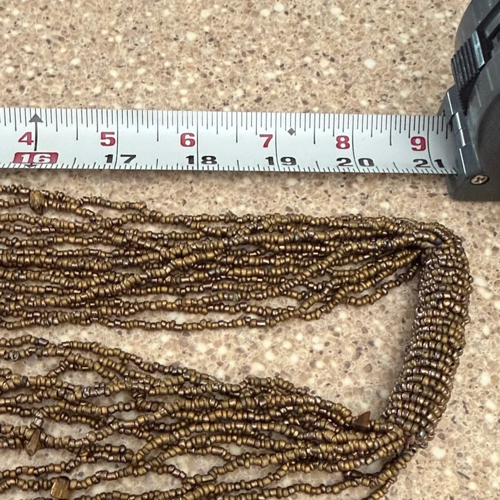 ❤️3 for $15!❤️ Vintage Chic Multi-Strand Brown Necklace
